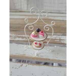 Cupcake display Baker ornament tower Xmas cake tray